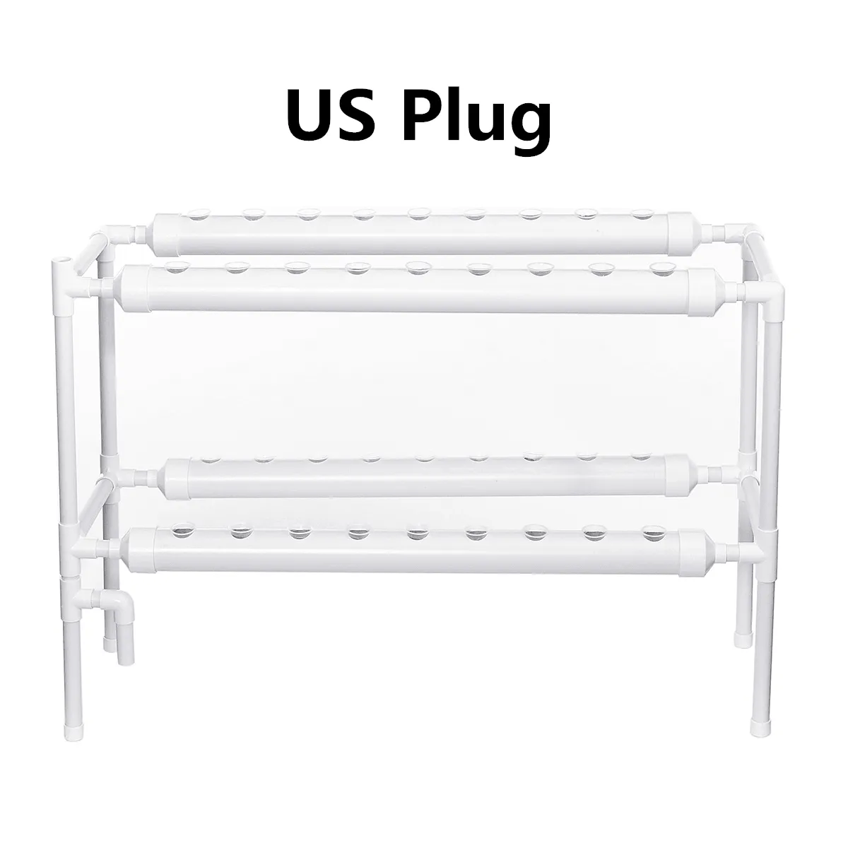 110-220V Hydroponic Grow Kit 36 Sites 4 Pipes 2-Layer Garden Plant Vegetable Tools Gardening Box Nursery Pots Hydroponic Rack
