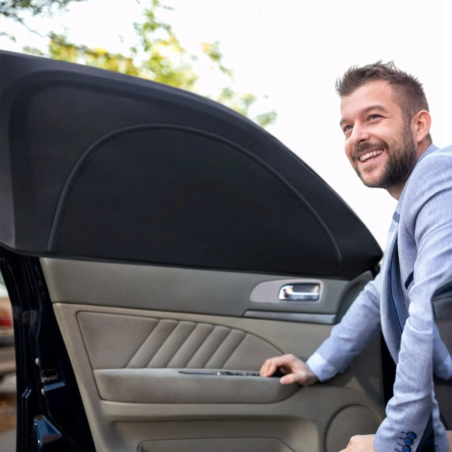 2-Piece: Car Side Window Screen Mesh Cover