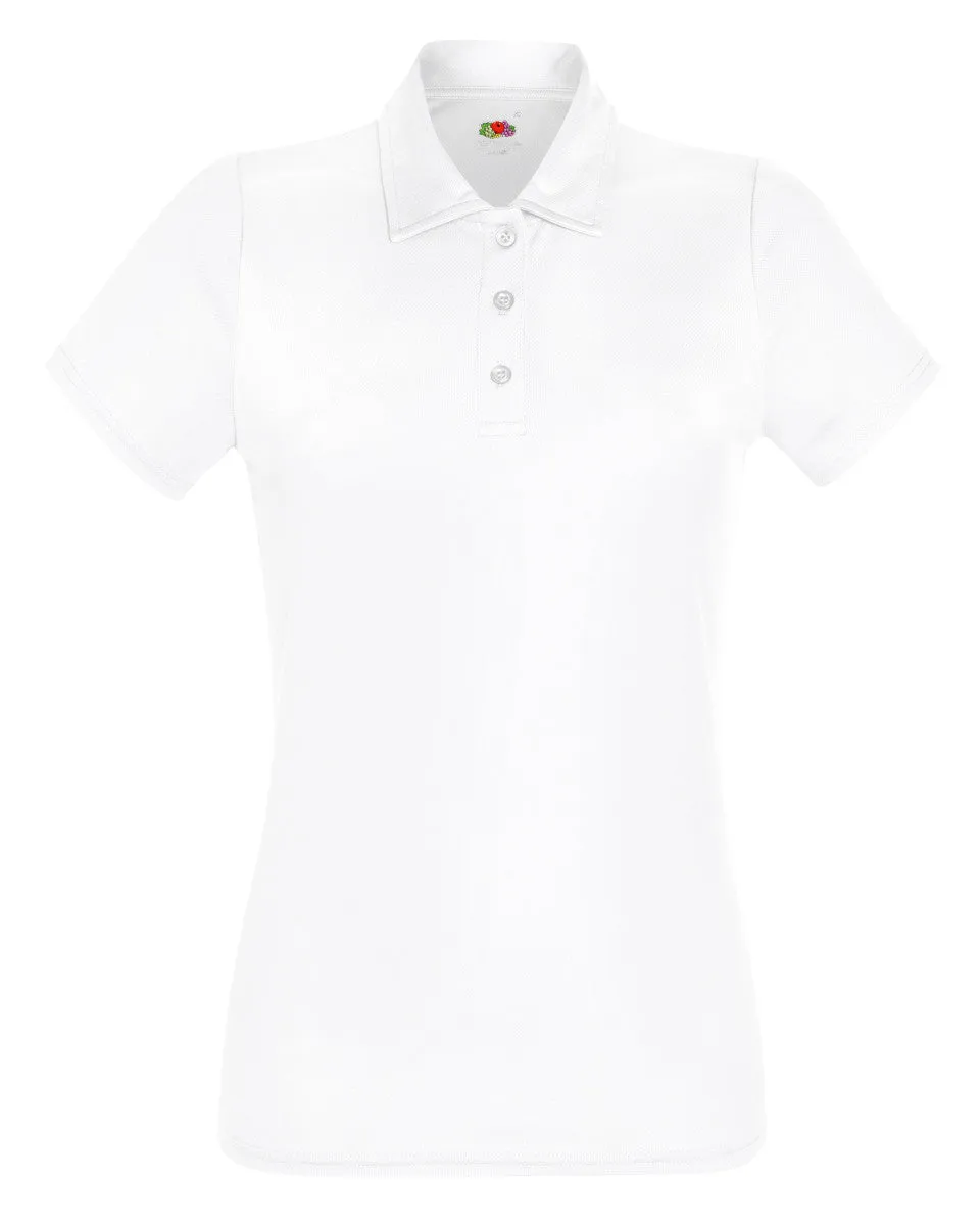 63040 Fruit Of The Loom Lady-Fit Performance Polo