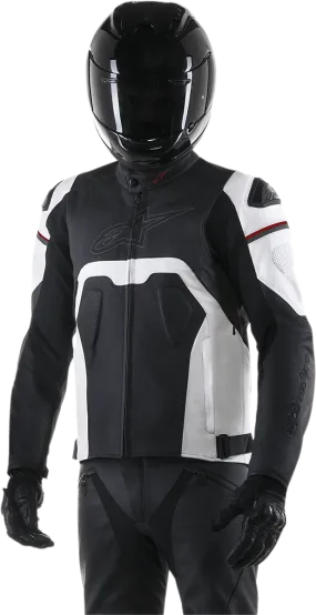 ALPINESTARS Core Leather Jacket - Black/White - US 44 / EU 54 3101316-12-54