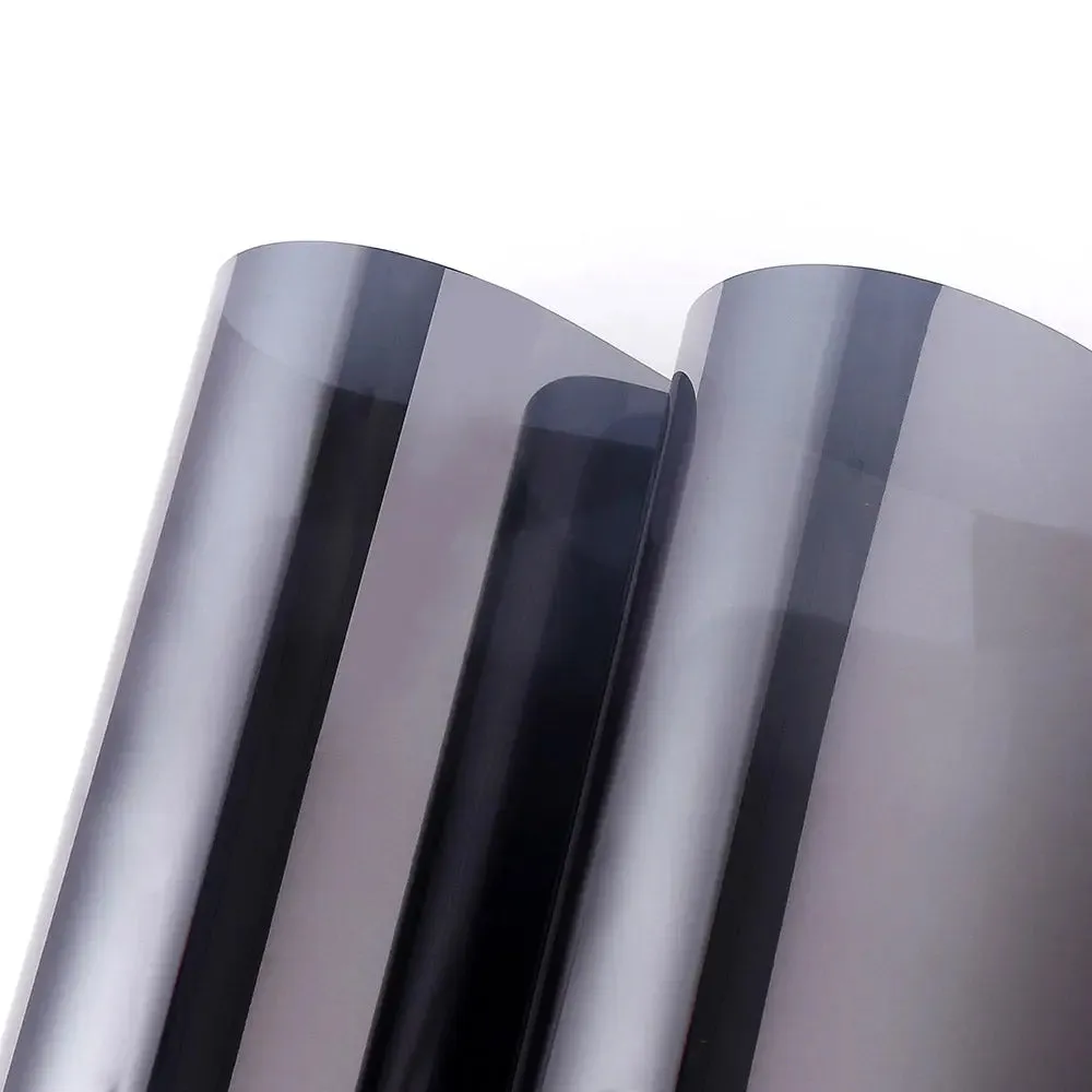 BDF 1SBK Window Film Static Cling Heat Rejection and Daytime Privacy Silver & Black
