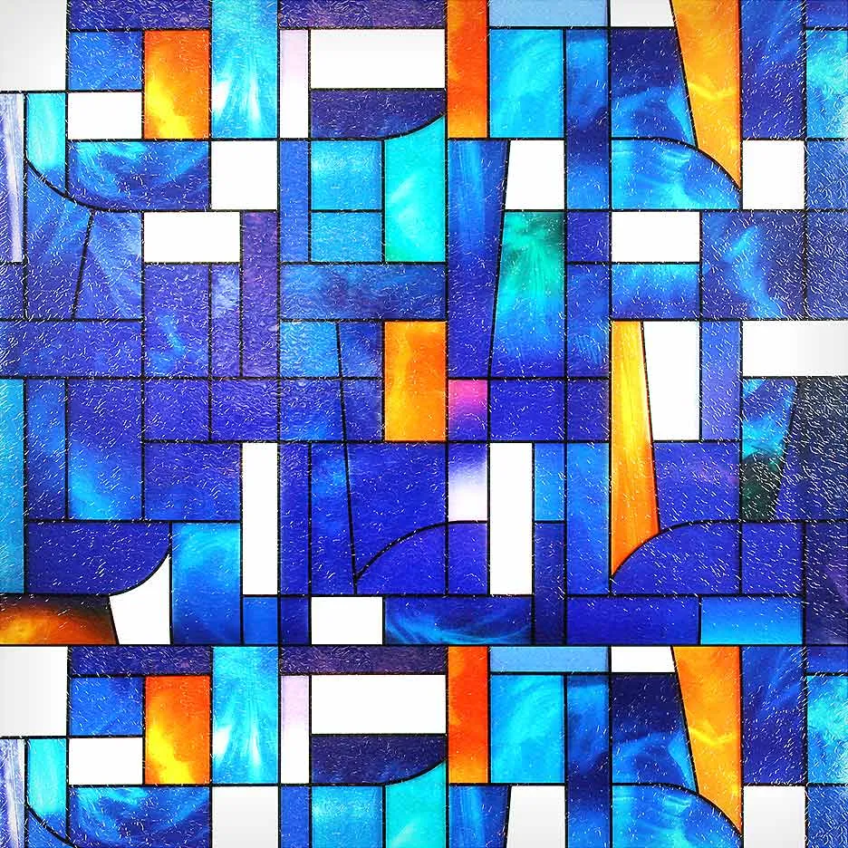 BDF 3ABST Window Film 3ABSTract Stained Glass