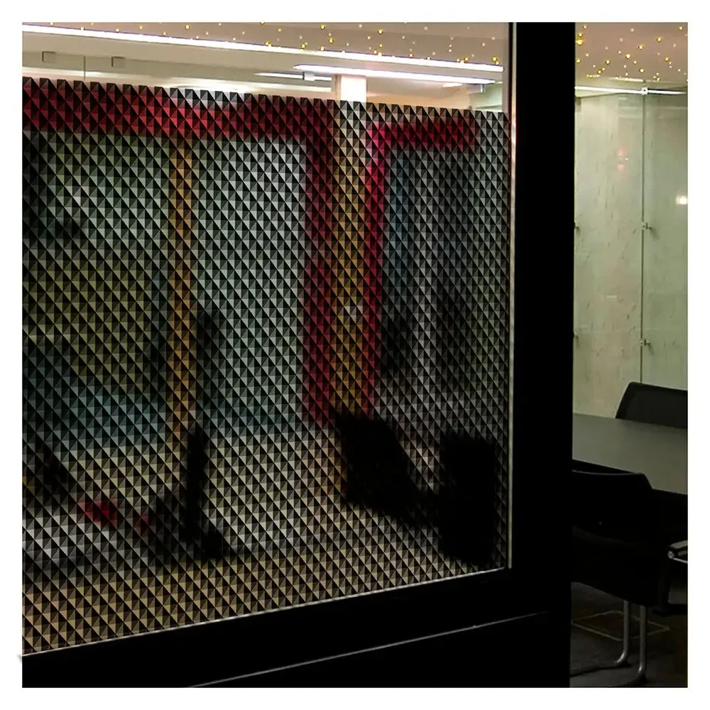 BDF 4BKTRI Decorative Window Film Black Triangle