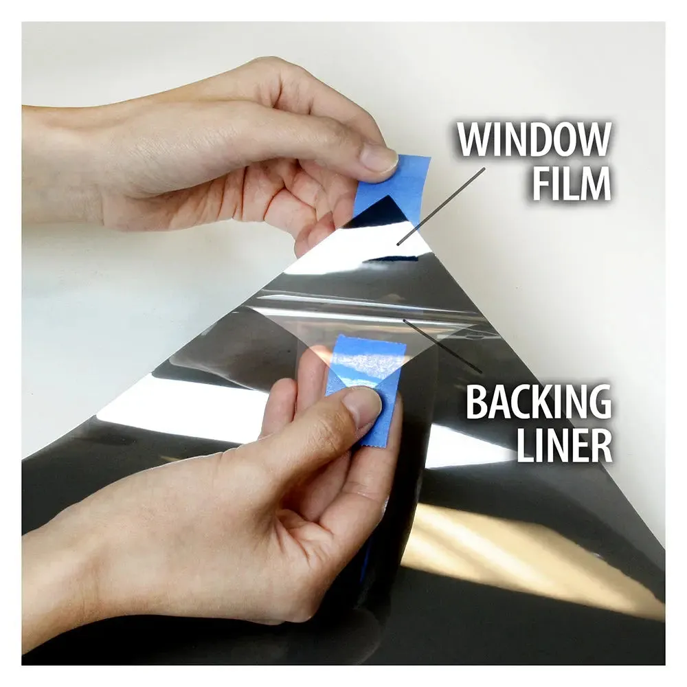 BDF S4MB20 Window Film Security and Daytime Privacy 4 Mil Black 20 (Dark)