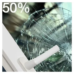 BDF S4MGR50 Window Film Security and Sun Control 4 Mil Green 50 (Light)