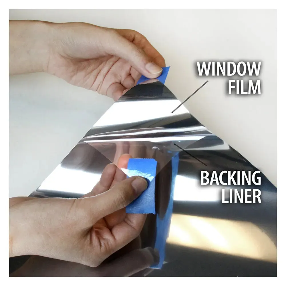 BDF S4MS15 Window Film Security and Daytime Privacy 4 Mil Silver (Dark)