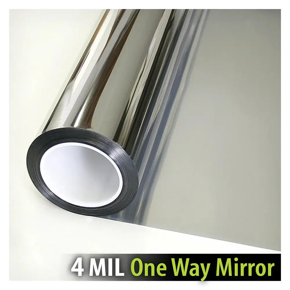 BDF S4MS15 Window Film Security and Daytime Privacy 4 Mil Silver (Dark)
