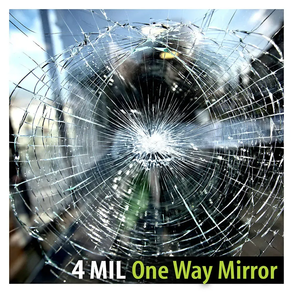 BDF S4MS15 Window Film Security and Daytime Privacy 4 Mil Silver (Dark)