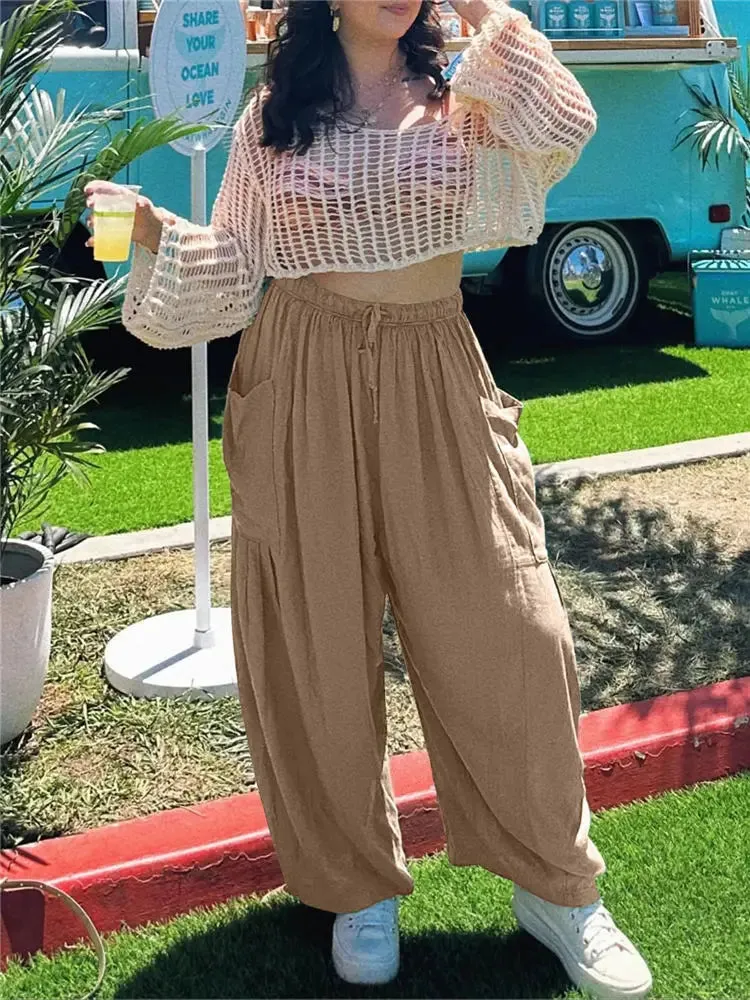 Beach Trousers Plus Size