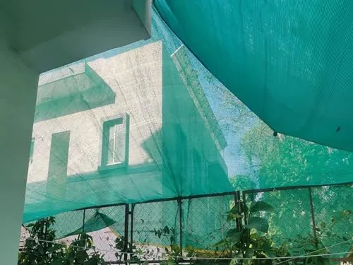 BENAVJI UV Stabilized Agro Greenhouse and Garden Shade Net - 50% UV Protection for Plants, Pets Ideal for Sun Protection, Privacy, and Windbreak in Gardens, Balconies Size 5FT X 16FT