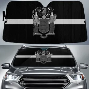 Black Line White Liberty And Prosperity Printed Car Sun Shades Cover Auto Windshield Coolspod