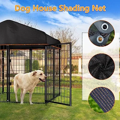 Black Shade Cloth,90% Durable Mesh Tarp with Grommets, Resistant Garden Sun Shade Netting, Shading Antifreezing for Pergola Greenhouse Plants Growing Chicken Coop Shade Cover