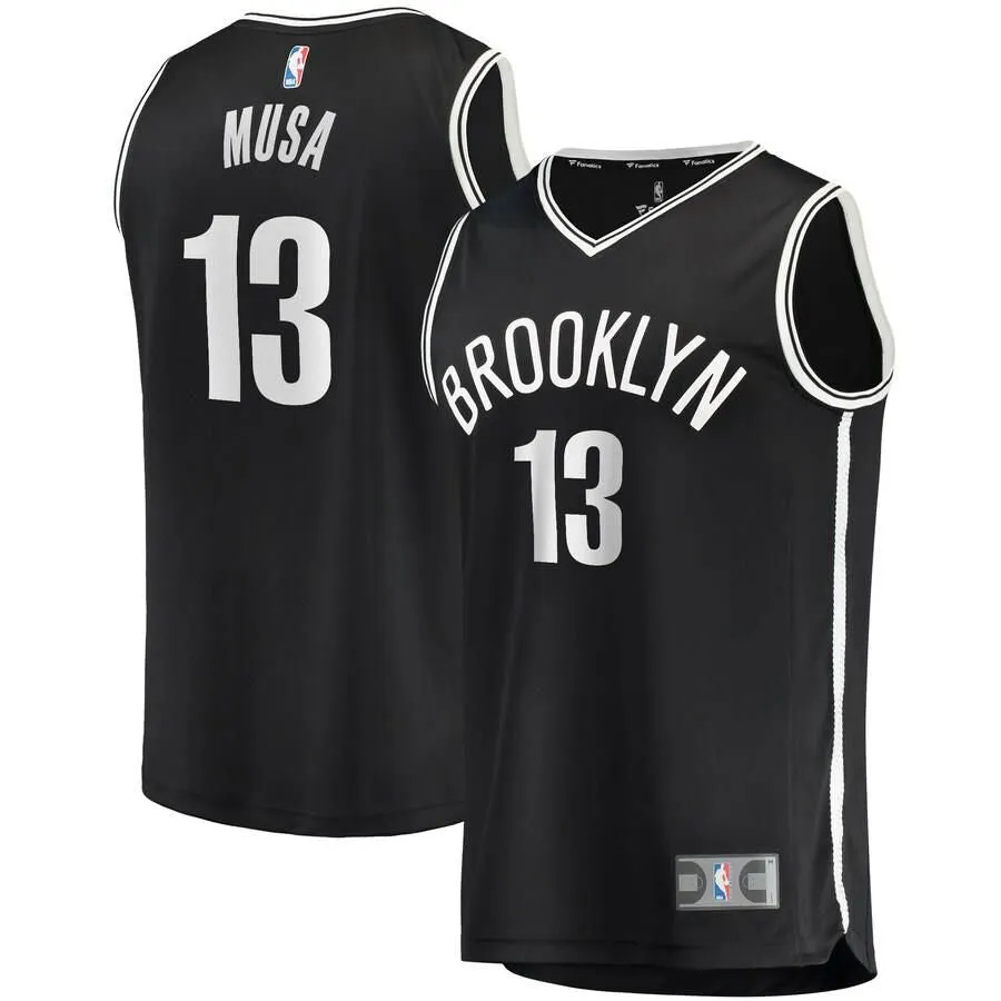 Brooklyn Nets Dzanan Musa Fanatics Branded Fast Break Player Icon Jersey Kids - Black | Ireland P8601Q6