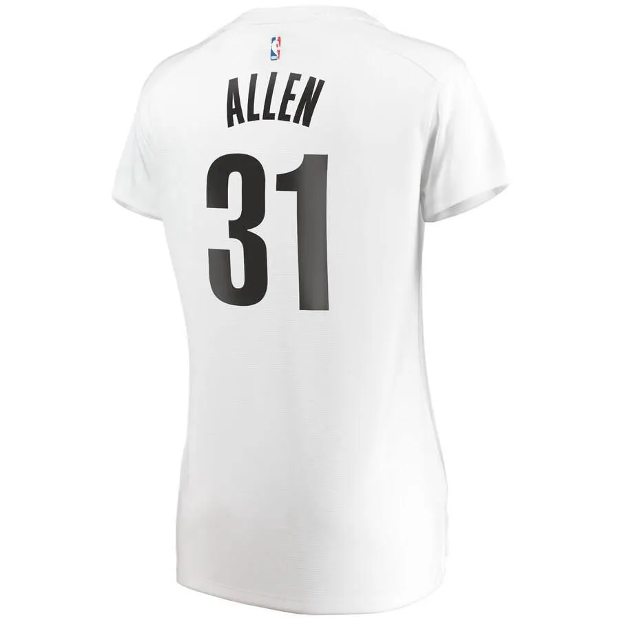Brooklyn Nets Jarrett Allen Fanatics Branded Fast Break Player Association Jersey Womens - White | Ireland S7152Z7