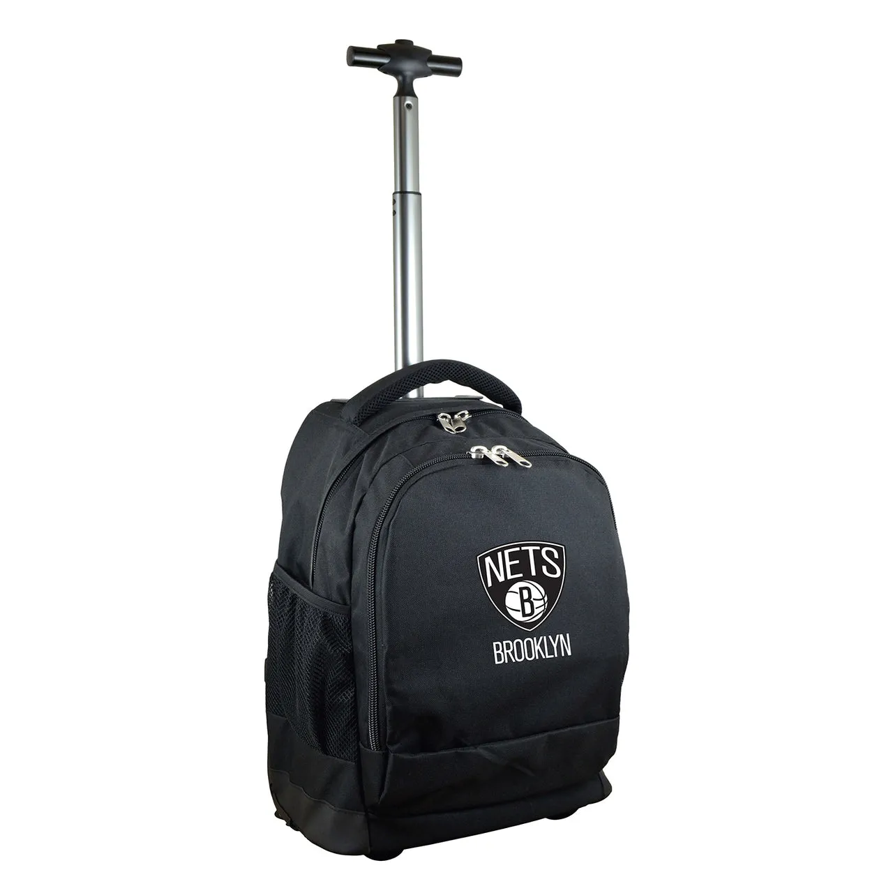 Brooklyn Nets Premium Wheeled Backpack in Black