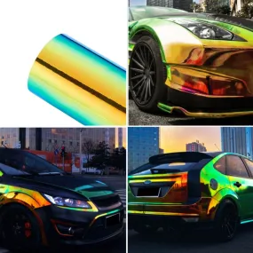 Car Stickers Color Change Chrome Vinyl Film