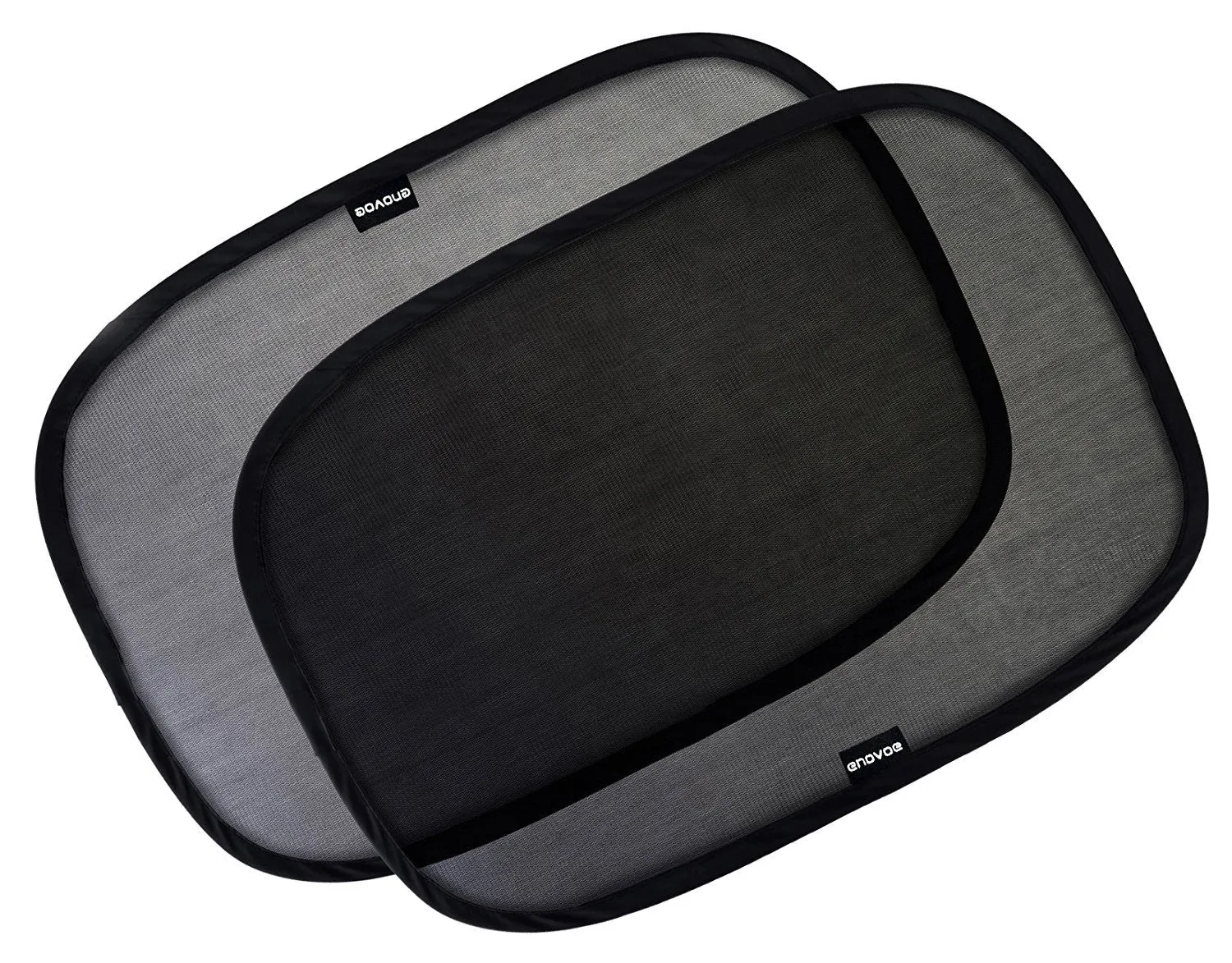 Car Window Shade - (2 Pack) - 21"X14" Cling Sunshade For Car Windows - Sun, Glare And Uv