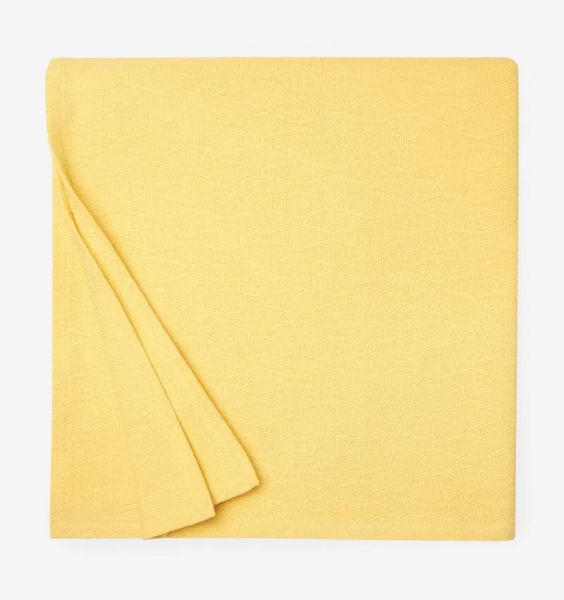 Cetara Banana Yellow Blanket by Sferra Fine Linens
