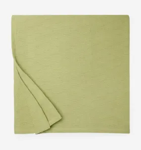 Cetara Kiwi Green Blanket by Sferra Fine Linens