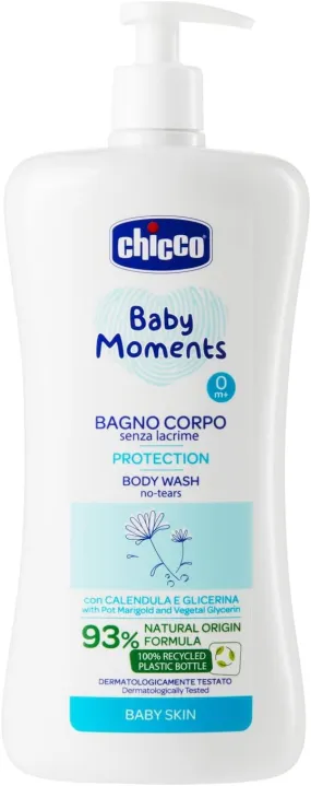 Chicco Baby Moments Body Wash No-Tears Protection For Skin, 750ml