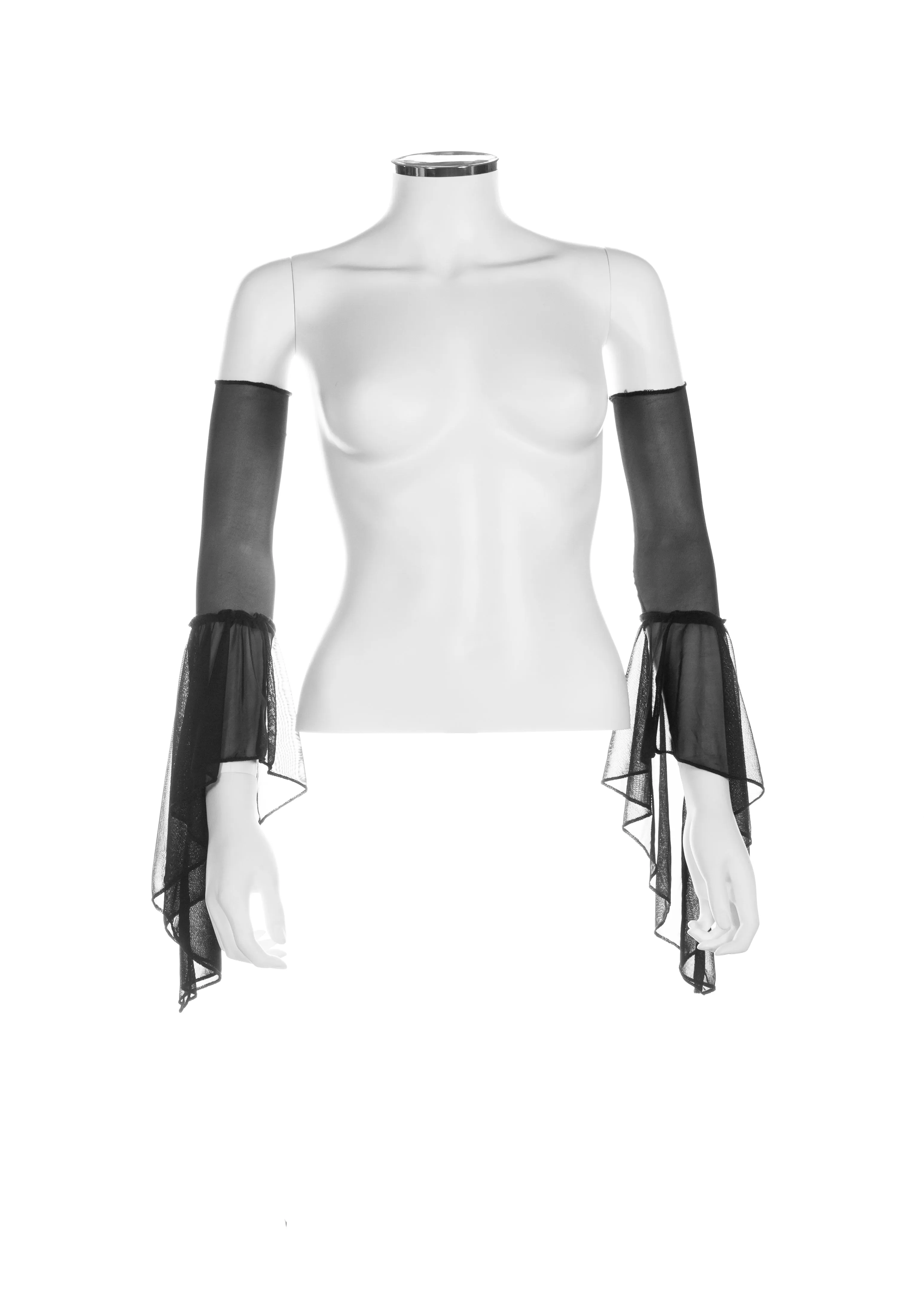 Chiffon arm crop stretch renaissance