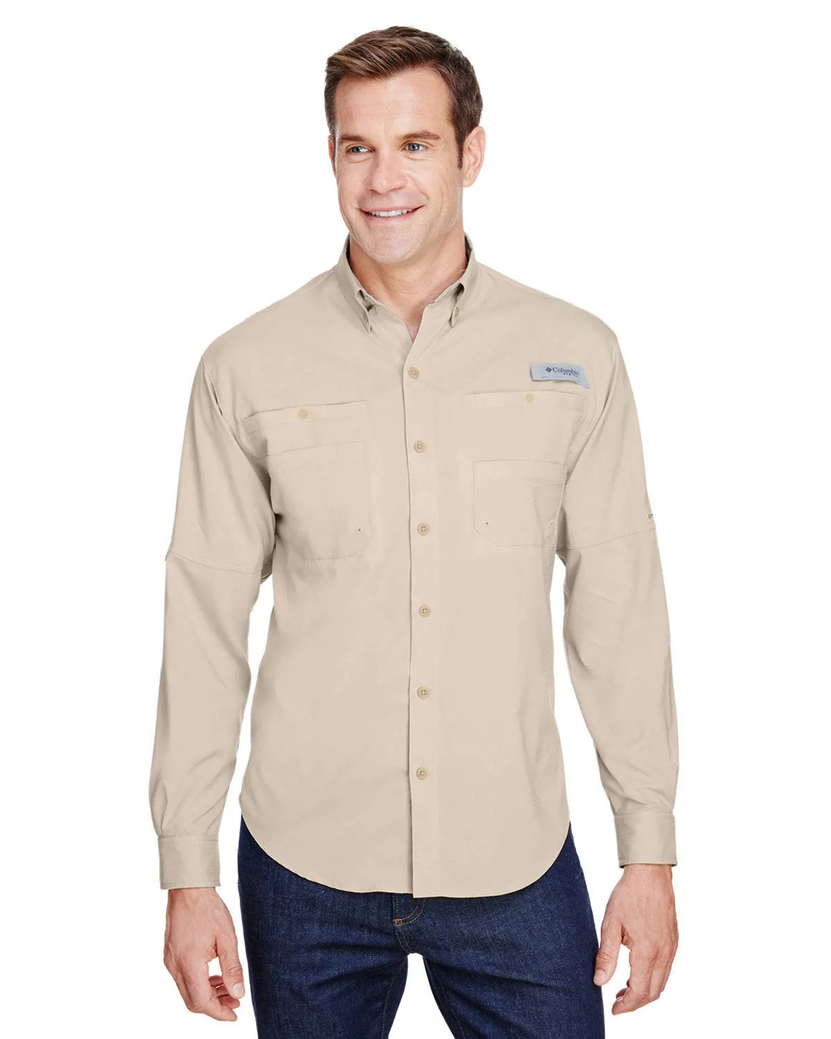 Columbia Tamiami Ii Long Sleeve Shirt, Fossil