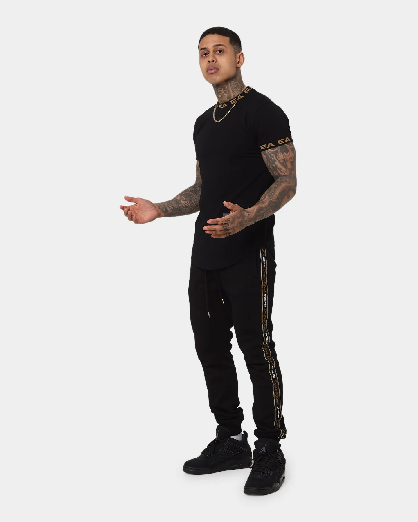 Emperor Apparel Elegance After Dark Short Sleeve T-Shirt Black/Gold