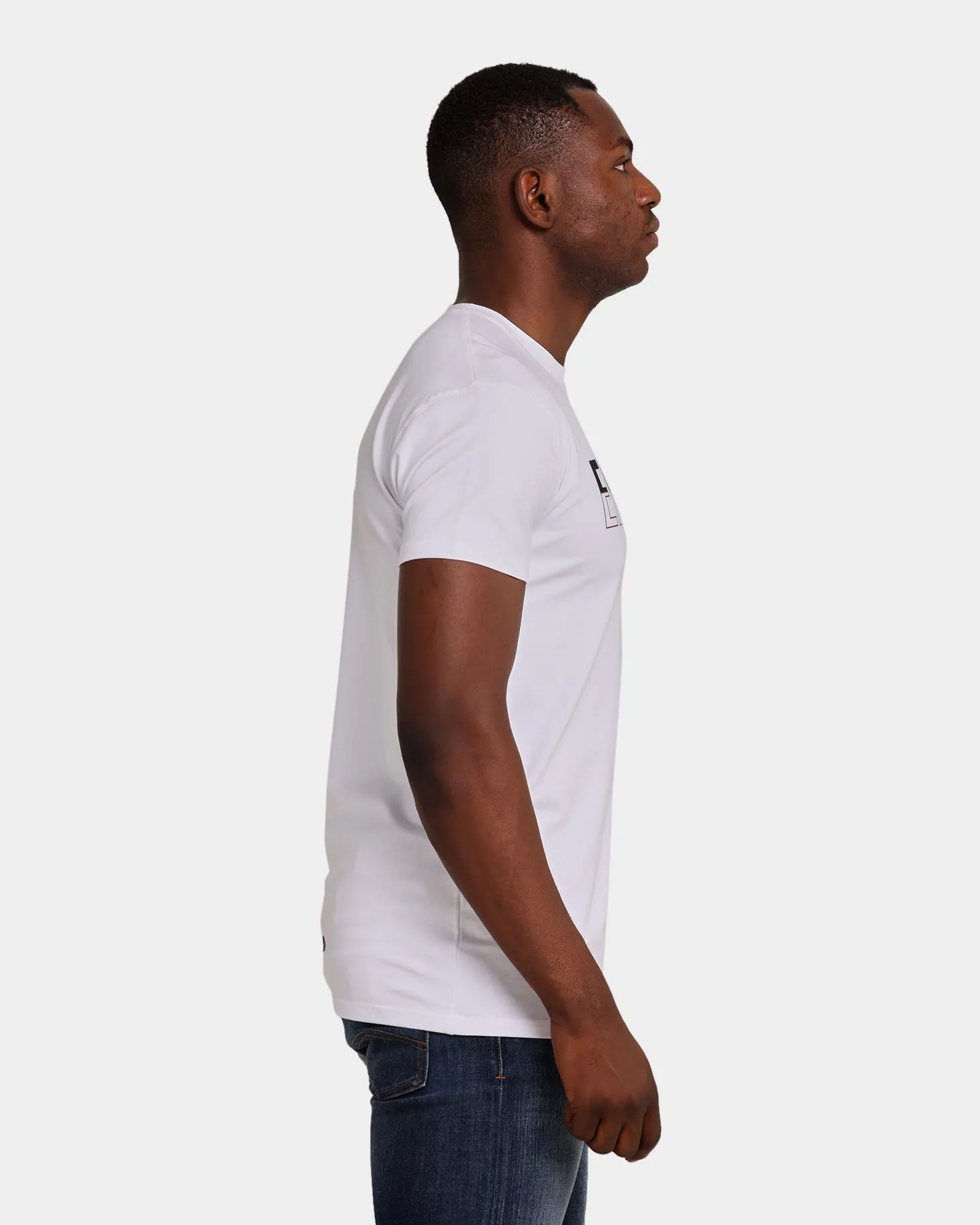Emperor Apparel Half-Time Logo Hustle Short Sleeve T-Shirt White