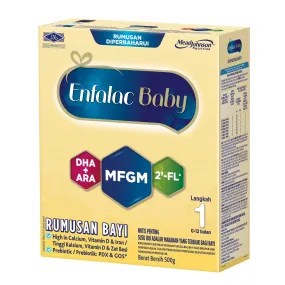 Enfalac A /Enfalac Baby 2'-FL Step 1 with MFGM and DHA ARA Formula Milk 500g