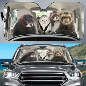 Ferret CAR All Over Printed 3D Sun Shade