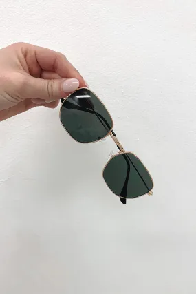 Hallie Sunglasses Gold // Black