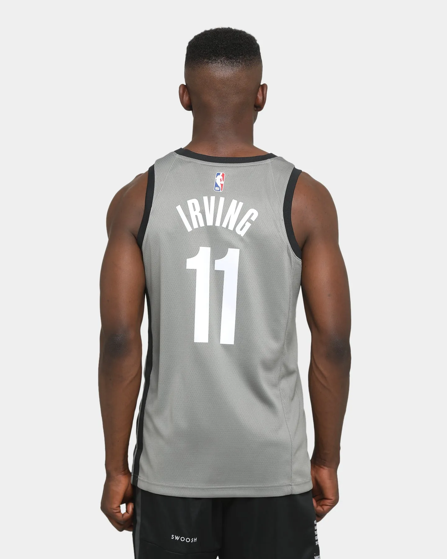 Jordan Kyrie Irving Brooklyn Nets #11 Statement Swingman Jersey Steel/Black