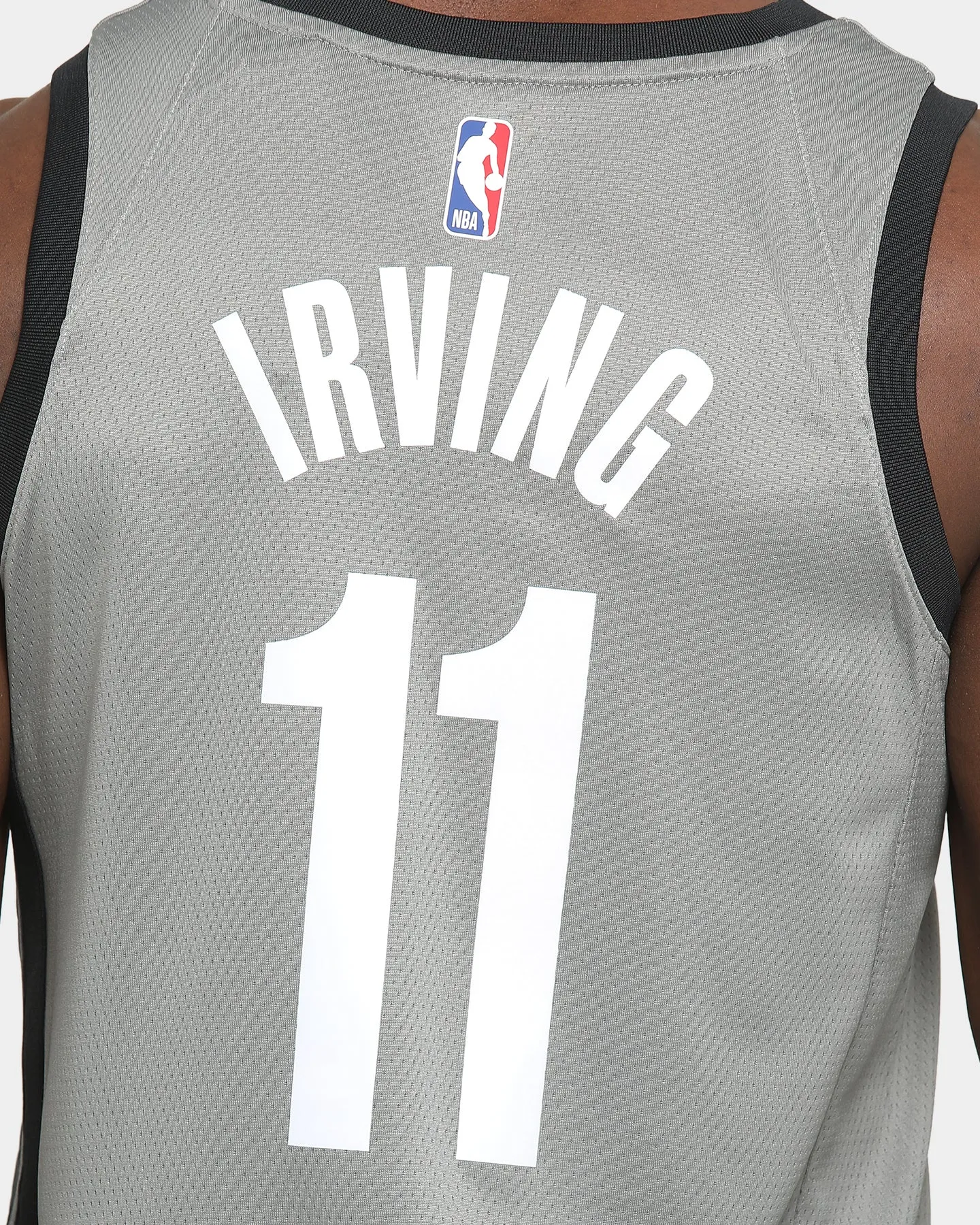 Jordan Kyrie Irving Brooklyn Nets #11 Statement Swingman Jersey Steel/Black