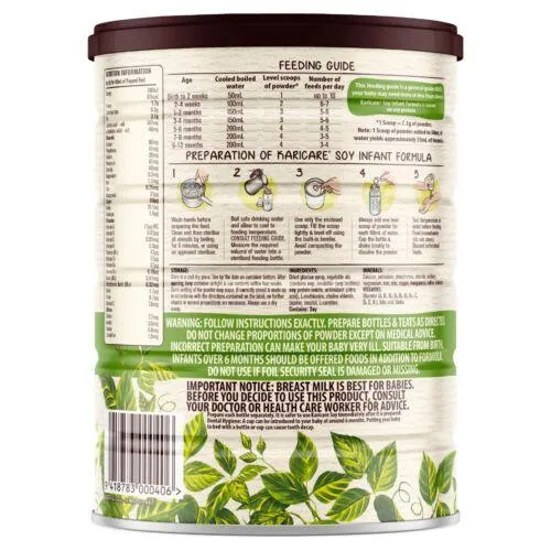Karicare Plus Soy Milk All Ages Infant Formula From Birth 900g