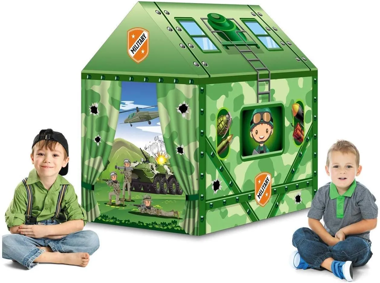 Kids Military Playhouse Tent