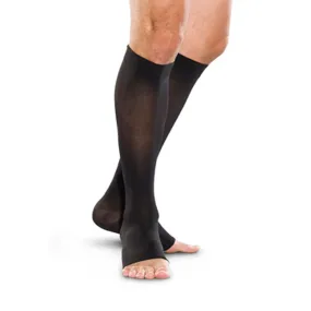 Knee-High Support Stockings 20-30 MMHG Open-Toe (#09006) One Pair