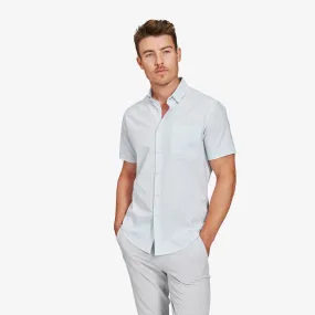 Light Blue Square Geo Print