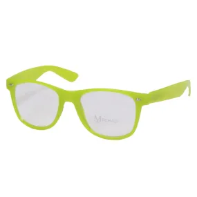 Mechaly Wayfarer Style Green Glow in the Dark Glasses