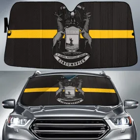 Michigan Flag Thin Yellow Line Printed Car Sun Shades Cover Auto Windshield Coolspod
