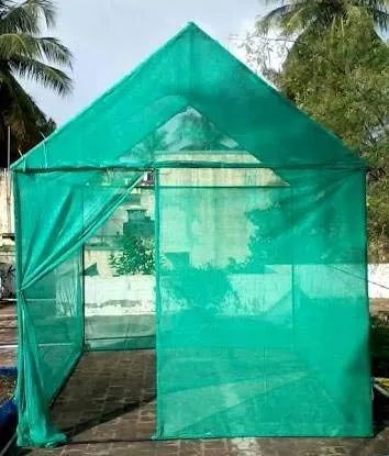 MODI NETS Outdoor Sun Blocking Balcony Curtains Multipurpose Shade Net/Agro Net/Green Net for Garden and Balcony Enclosure Material -90%(6 ft X 10ft)