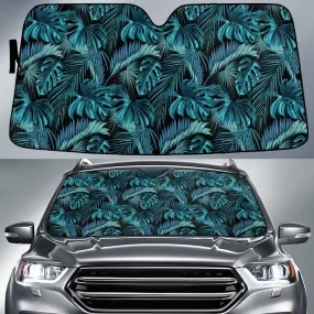 Monstera And Acera Leaf Pattern Car Sun Shades Cover Auto Windshield Coolspod