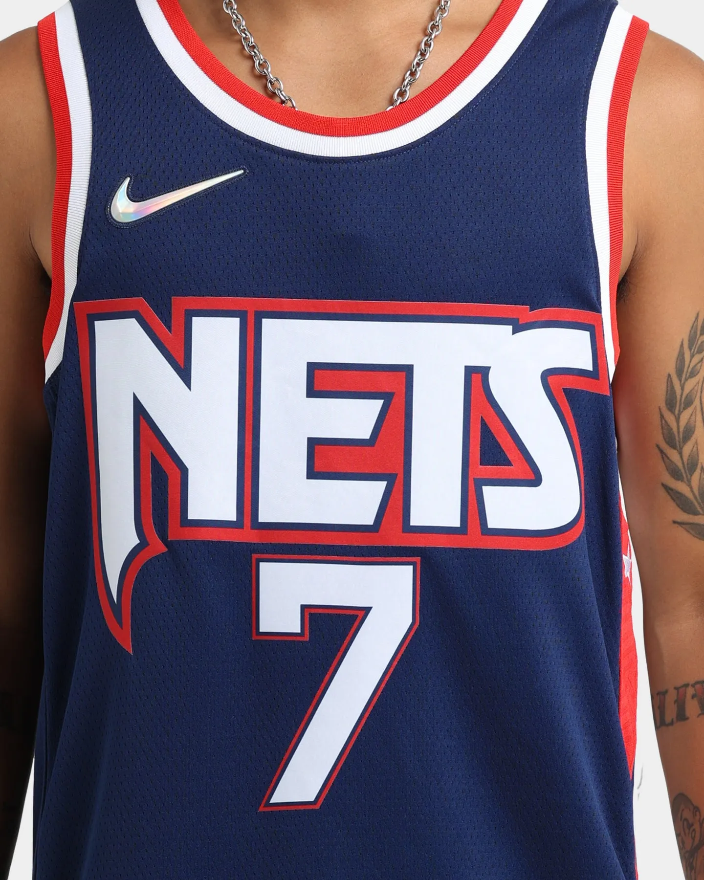 Nike Brooklyn Nets Kevin Durant #7 Mixtape Swingman Jersey Blue Void/White