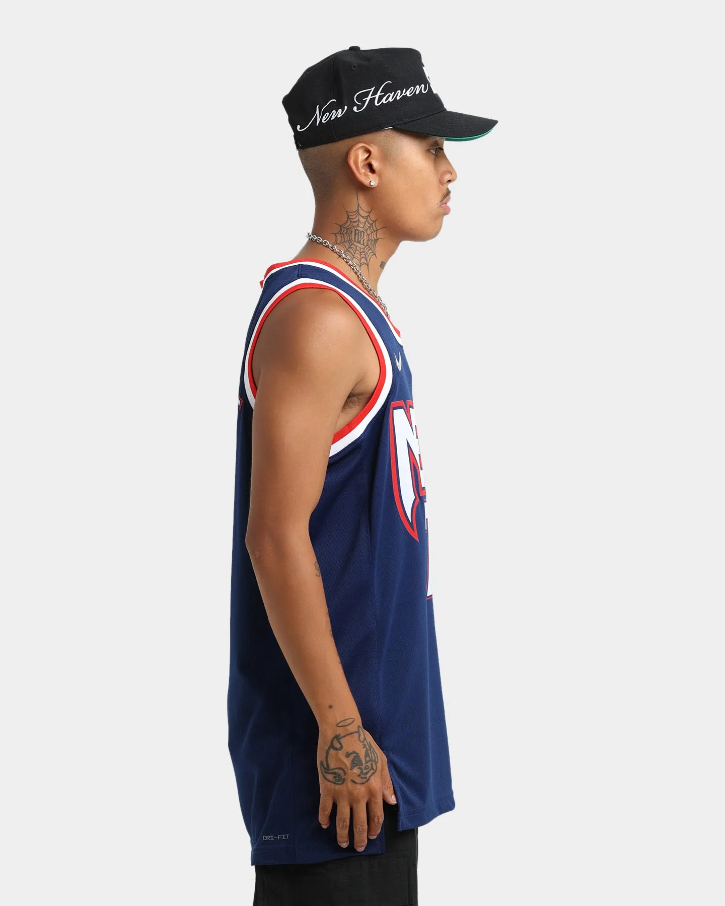 Nike Brooklyn Nets Kevin Durant #7 Mixtape Swingman Jersey Blue Void/White