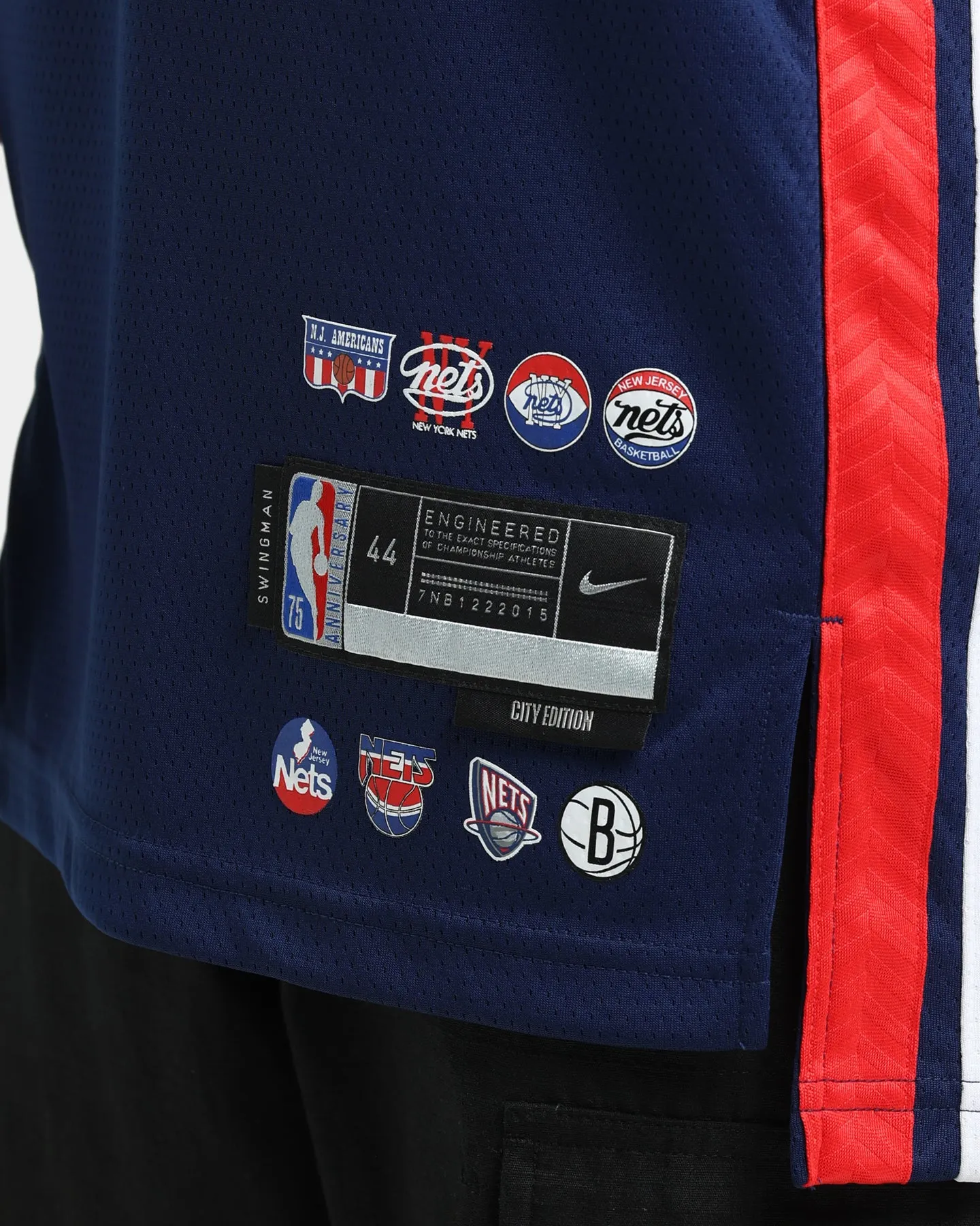 Nike Brooklyn Nets Kevin Durant #7 Mixtape Swingman Jersey Blue Void/White