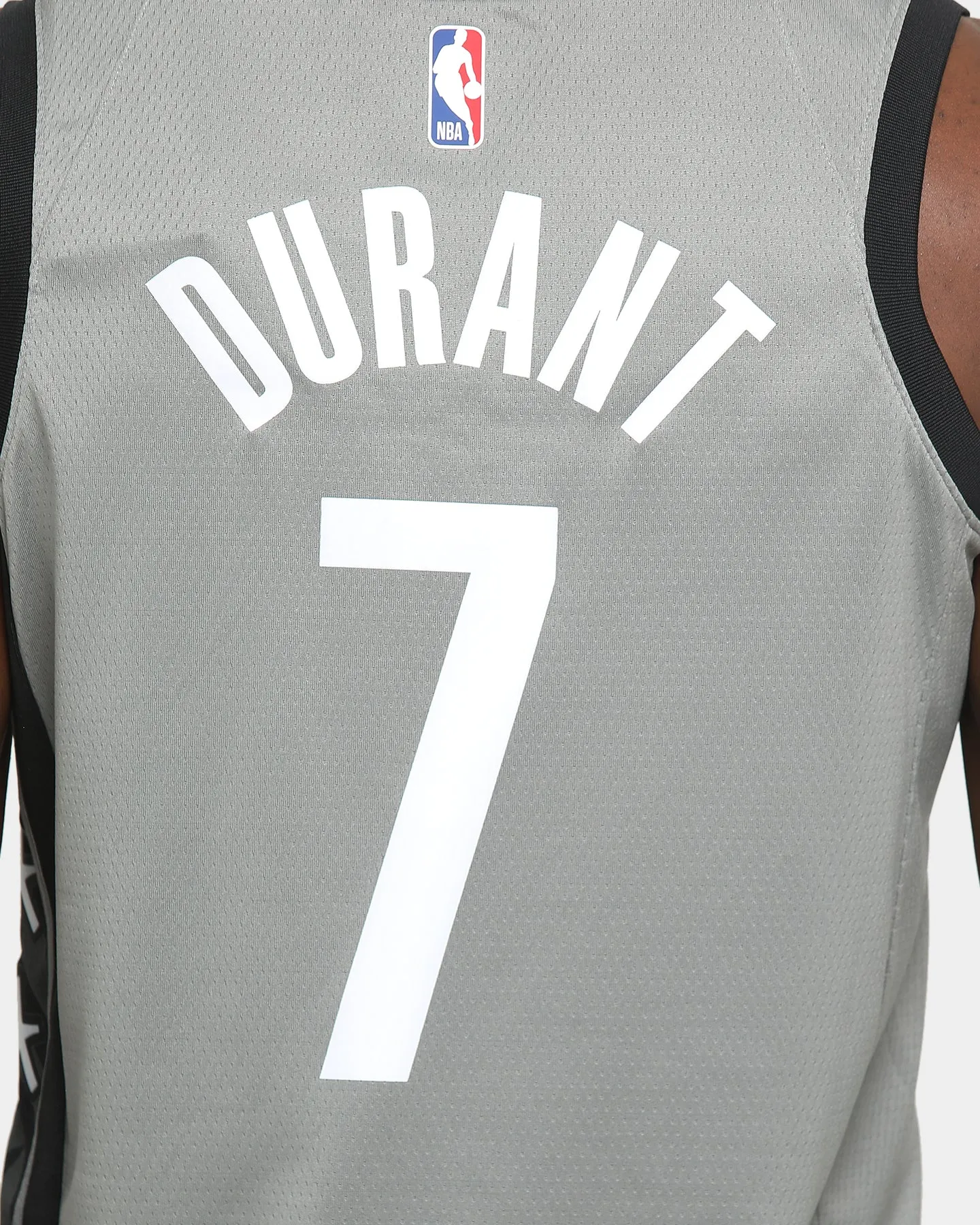 Nike Kevin Durant Brooklyn Nets #7 Statement Swingman Jersey Steel/Black