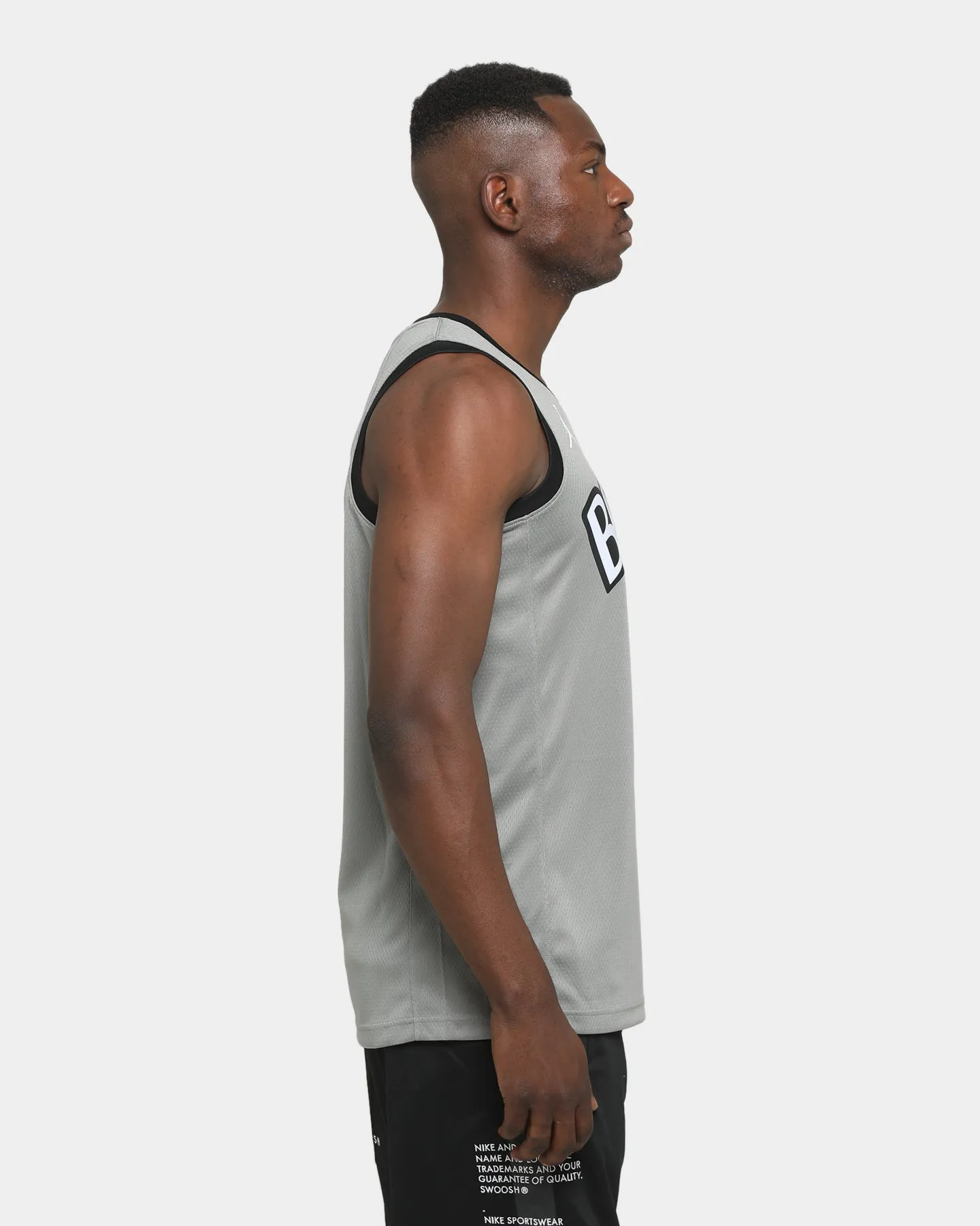 Nike Kevin Durant Brooklyn Nets #7 Statement Swingman Jersey Steel/Black