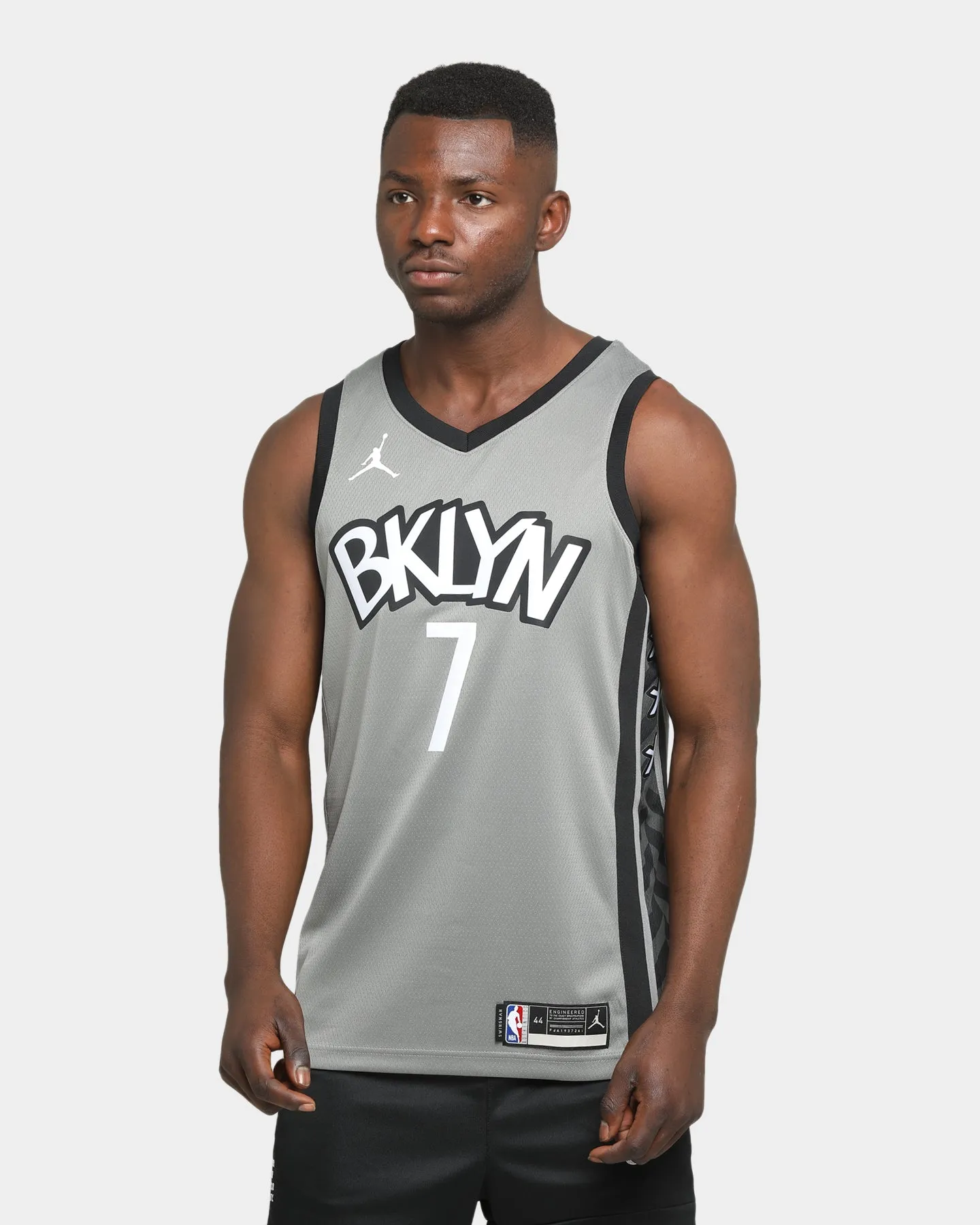 Nike Kevin Durant Brooklyn Nets #7 Statement Swingman Jersey Steel/Black