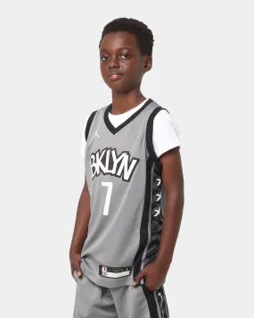 Nike Kid's Brooklyn Nets Kevin Durant #7 Statement Swingman Jersey Grey