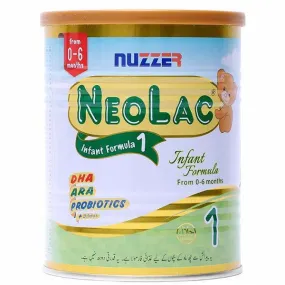 NUZZER NELOLAC INFANT FORMULA FROM 1 MONTH 0-6 400GM