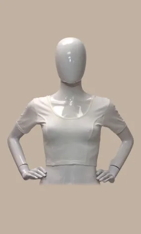 Off White Stretch Blouse